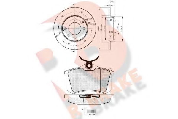 Set frana, frana disc