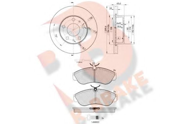 Set frana, frana disc