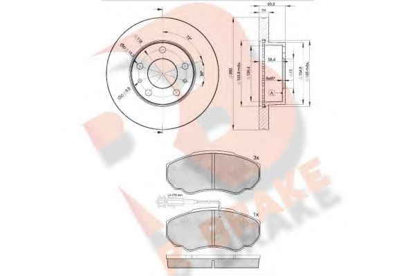 Set frana, frana disc