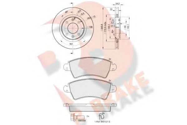 Set frana, frana disc