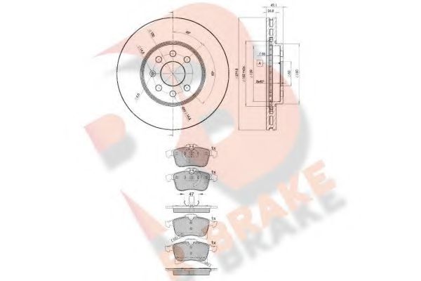 Set frana, frana disc