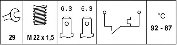 Comutator temperatura, ventilator radiator 2