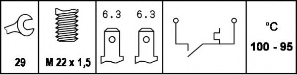 Comutator temperatura, ventilator radiator 2