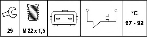 Comutator temperatura, ventilator radiator 2