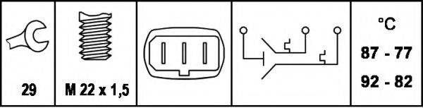 Comutator temperatura, ventilator radiator 2