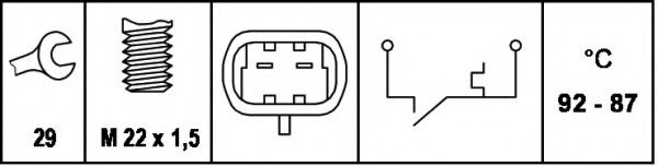 Comutator temperatura, ventilator radiator 2