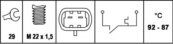 Comutator temperatura, ventilator radiator 2