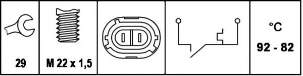 Comutator temperatura, ventilator radiator 2