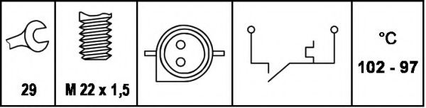 Comutator temperatura, ventilator radiator 2