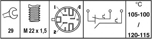 Comutator temperatura, ventilator radiator 2
