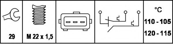 Comutator temperatura, ventilator radiator 2