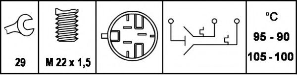 Comutator temperatura, ventilator radiator 2