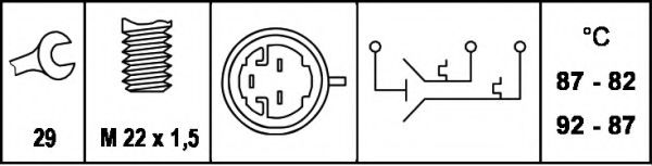 Comutator temperatura, ventilator radiator 2