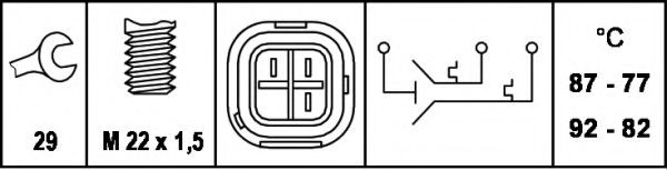 Comutator temperatura, ventilator radiator 2