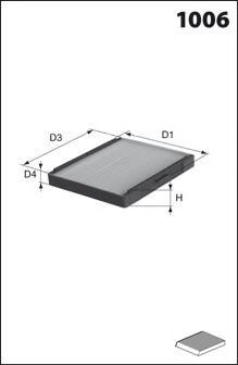 Filtru, aer habitaclu