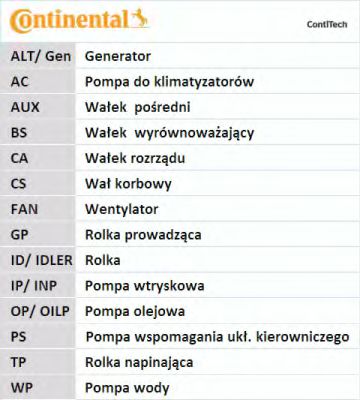 Set curea transmisie cu caneluri 12