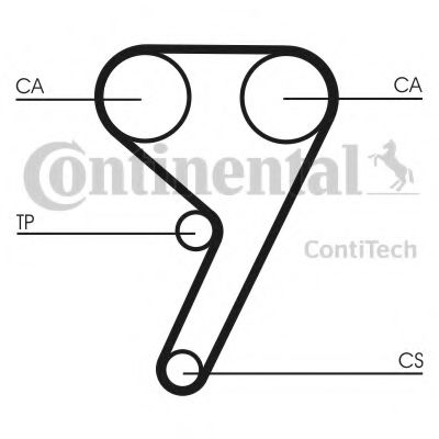 CT881 Curea de distributie CONTITECH 