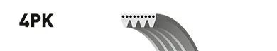 4PK703 Curea transmisie cu caneluri GATES 