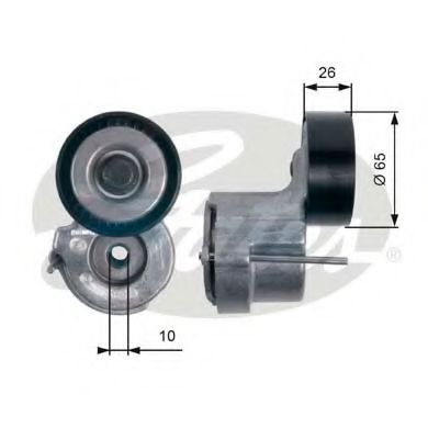 T39174 rola intinzator,curea transmisie GATES 