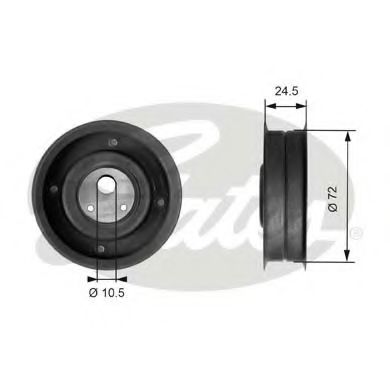 T41079 rola intinzator,curea distributie GATES 