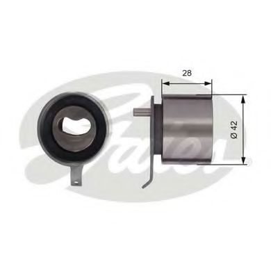 T41267 rola intinzator,curea distributie GATES 