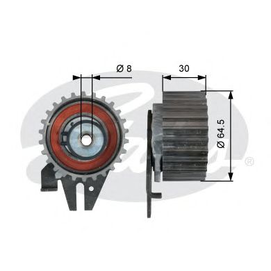 T43239 rola intinzator,curea distributie GATES 