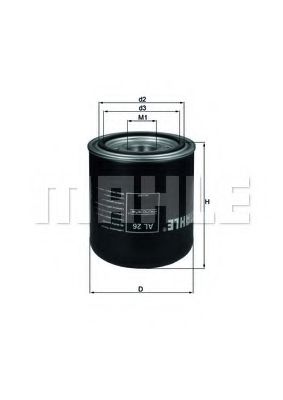 AL 26 Element filtrant uscator aer, compresor KNECHT 
