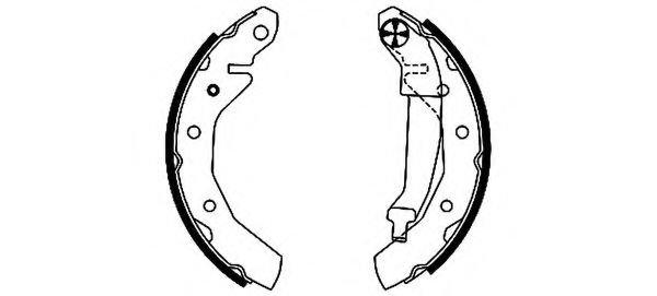 8DB 355 001-741 Set saboti frana HELLA 