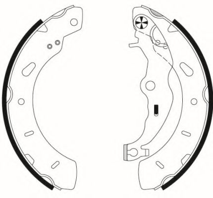 8DB 355 022-201 Set saboti frana HELLA 