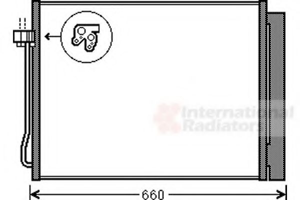 06005377 Condensator, climatizare VAN WEZEL 