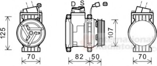 0800K041 Compresor, climatizare VAN WEZEL 