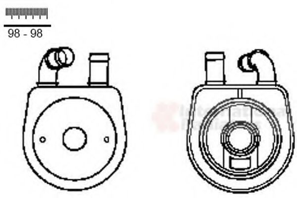 09003284 Radiator ulei, ulei motor VAN WEZEL 