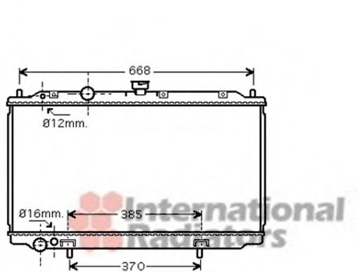 13002237 Radiator, racire motor VAN WEZEL 