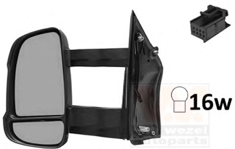 1651821 Oglinda exterioara VAN WEZEL 