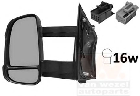 1651823 Oglinda exterioara VAN WEZEL 