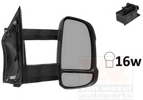 1651828 Oglinda exterioara VAN WEZEL 