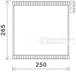 1700V442 evaporator,aer conditionat VAN WEZEL 