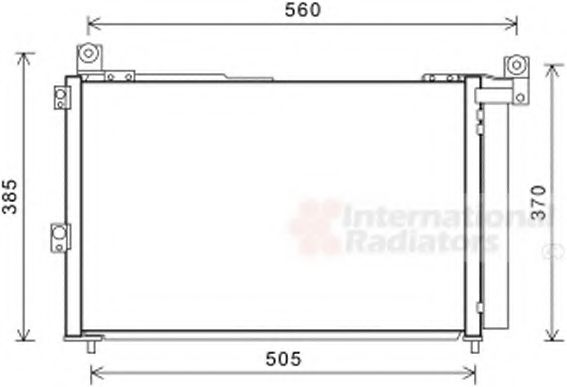18005486 Condensator, climatizare VAN WEZEL 