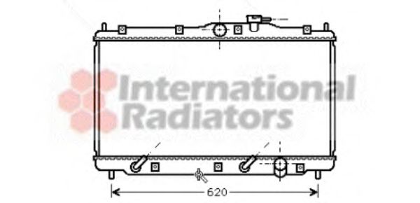 25002079 Radiator, racire motor VAN WEZEL 