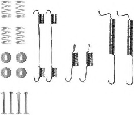 8DZ 355 200-591 Set accesorii, sabot de frana HELLA 