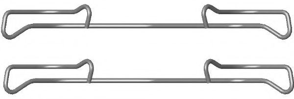 8DZ 355 201-371 Set accesorii, etrier frana HELLA 