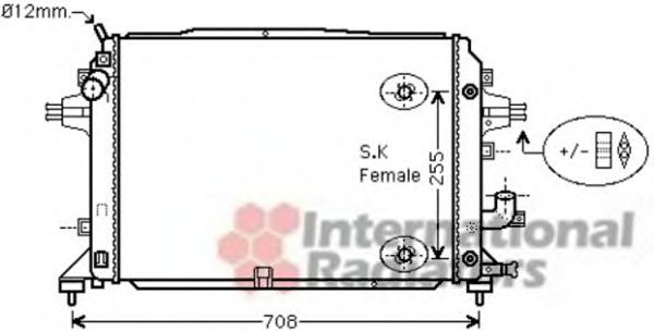 37002460 Radiator, racire motor VAN WEZEL 