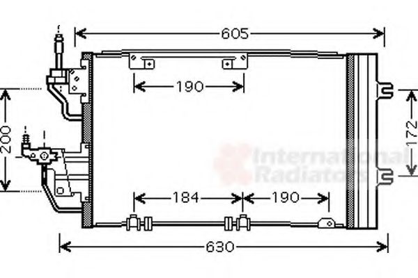 37005454 Condensator, climatizare VAN WEZEL 