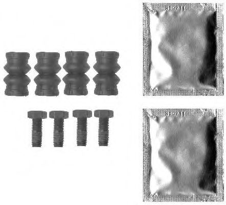 8DZ 355 201-621 Set accesorii, etrier frana HELLA 