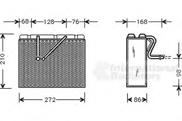 3700V301 evaporator,aer conditionat VAN WEZEL 