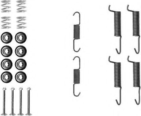 8DZ 355 201-831 set accesorii, saboti frana parcare HELLA 