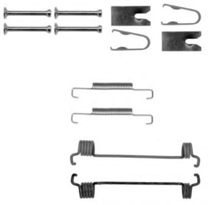 8DZ 355 201-961 set accesorii, saboti frana parcare HELLA 