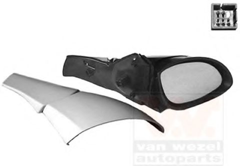3766808 Oglinda exterioara VAN WEZEL 