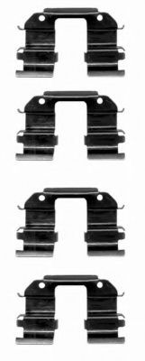 8DZ 355 203-041 Set accesorii, placute frana HELLA 