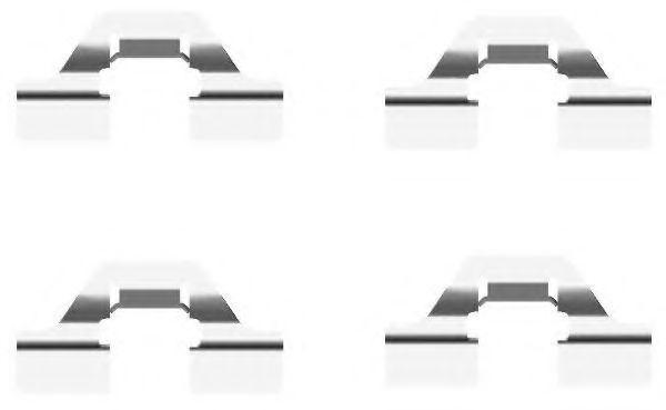 8DZ 355 203-231 Set accesorii, placute frana HELLA 